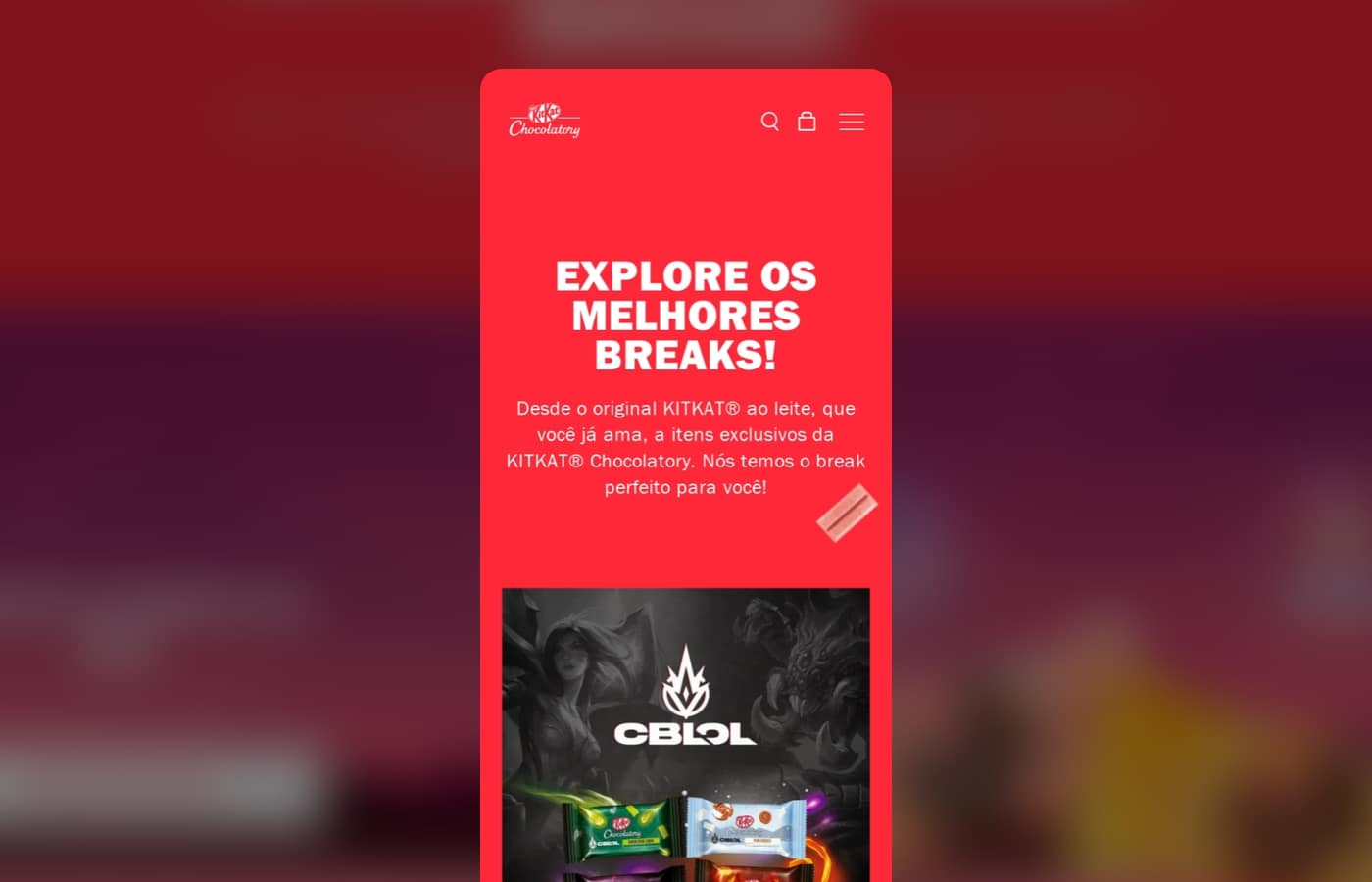 KitKat Chocolatory on mobile