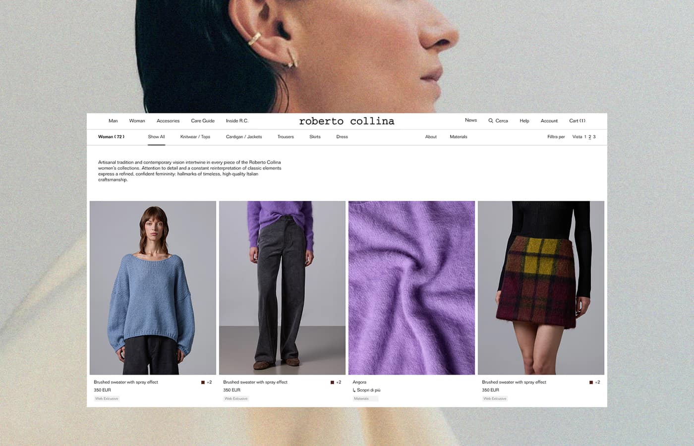 Roberto Collina product listing