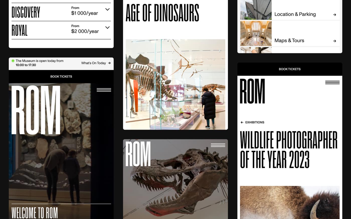 Royal Ontario Museum Drupal homepage