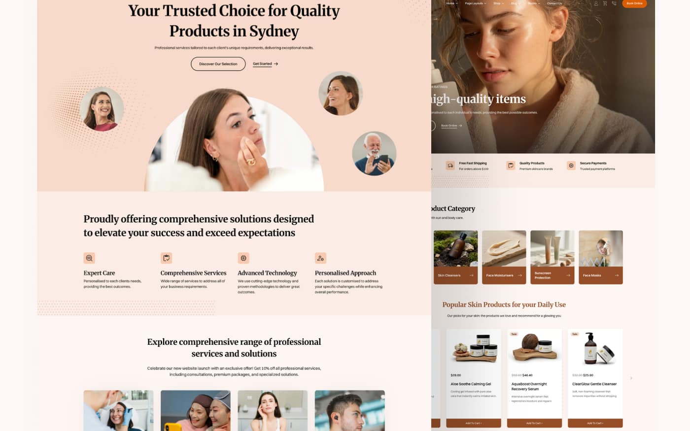 Sophia Pro Theme storefront